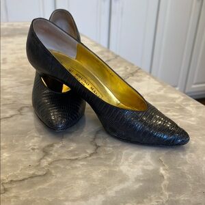 Bruno Magli Dark Gray Classic Pumps